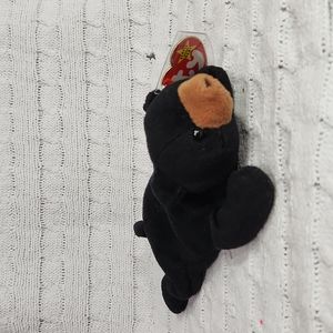 🕸Vintage Blackie Ty Beanie Baby Original Tag Errors PVC Pellets